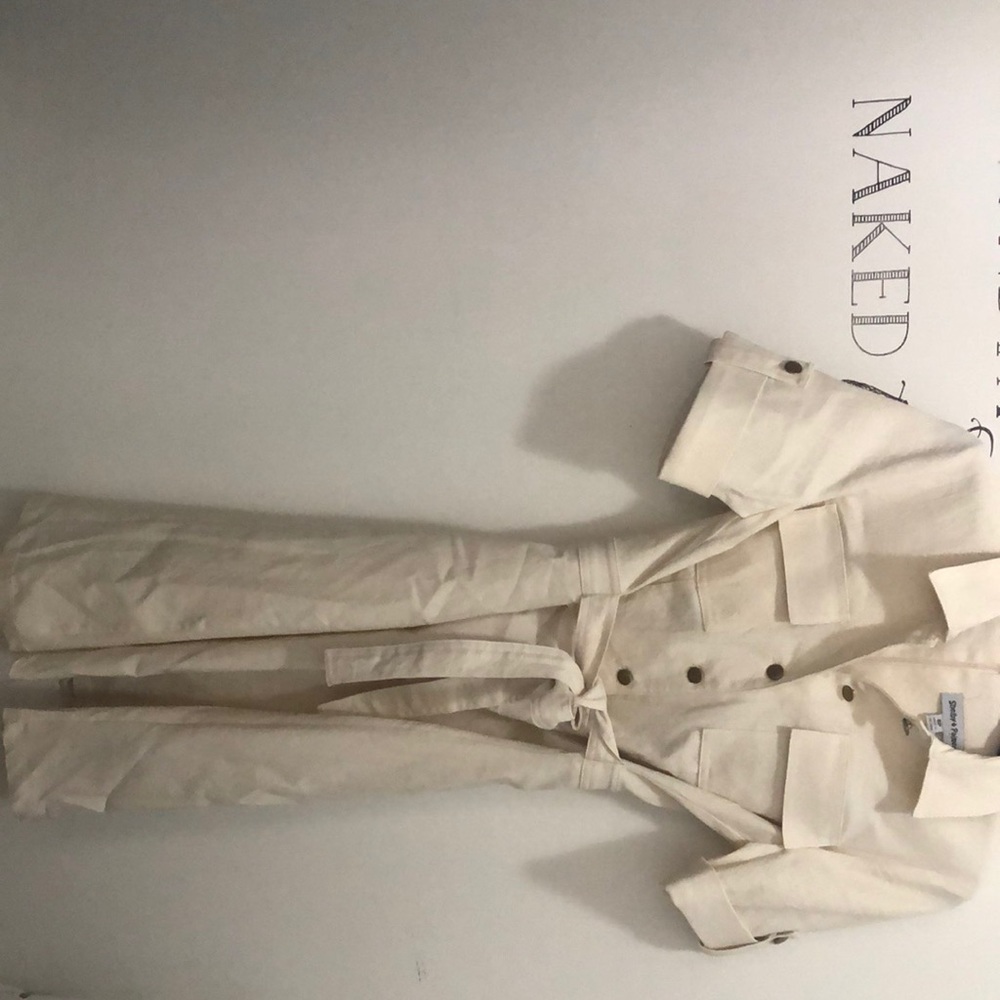 Cream Linen Dress | NWOT | size 8P